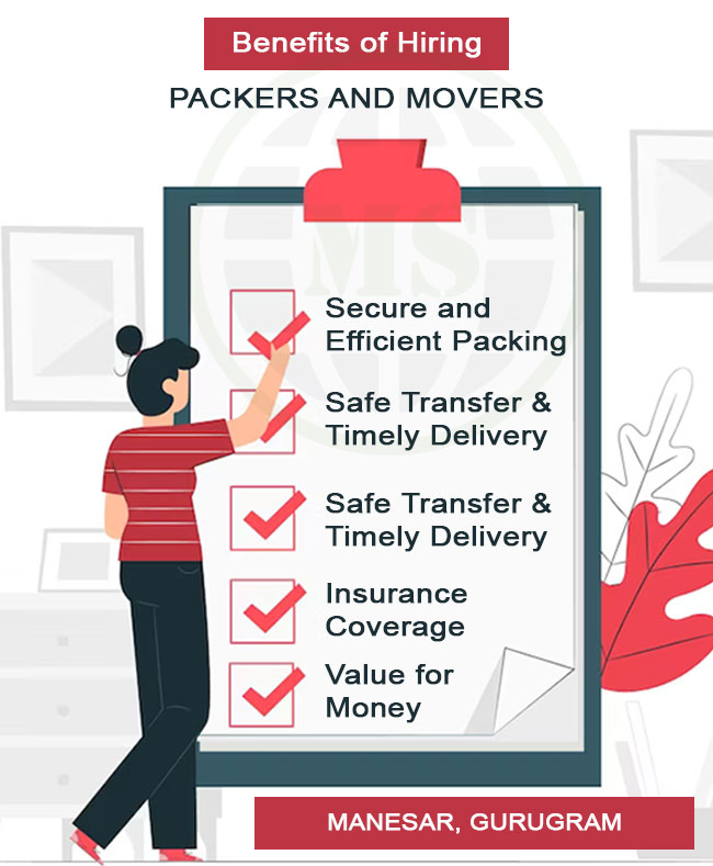 Benefits of hiring movers in Manesar Benefits of hiring movers in Manesar