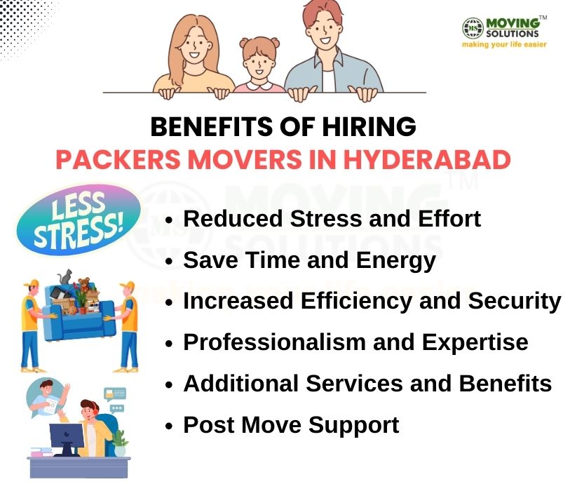 Benefits of Hyderabad movers packers
