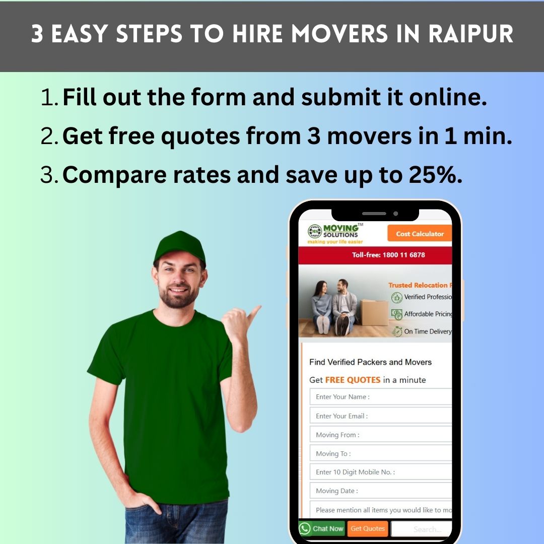 How to hire movers in Raipur