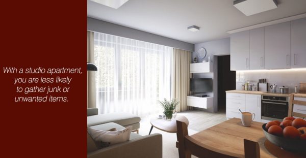 Less-likely-to-gather-junk-at-studio-apartment