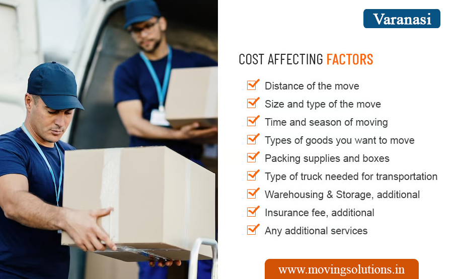 Packers movers charges factors Varanasi