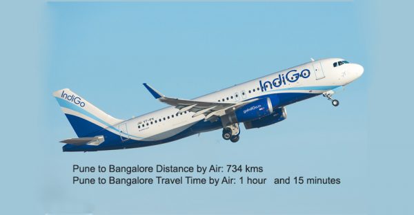 Pune-to-Bangalore-Distance-by-Air