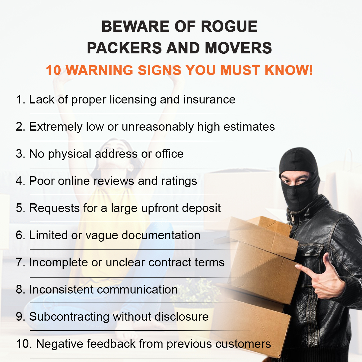 Red Flag When Hiring Packes Movers Red Flag When Hiring Packes Movers