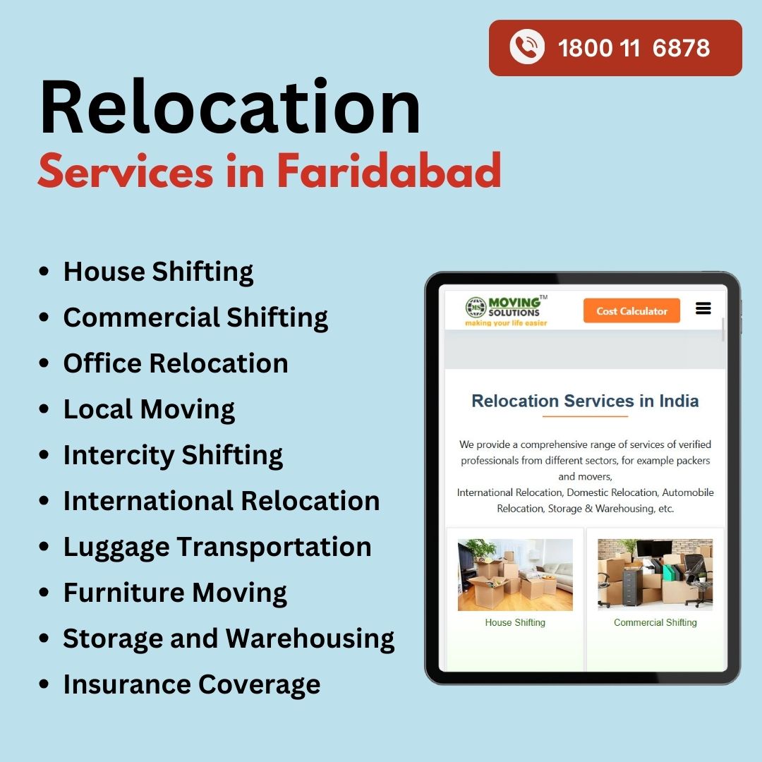Relocation services in Faridabad